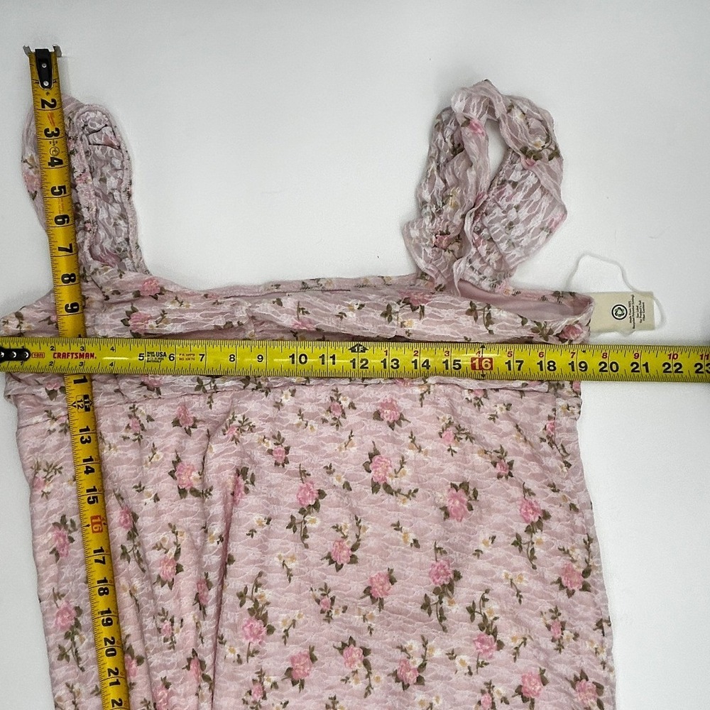 No Boundaries Pink Floral Lace Mini Dress XXL Cottagecore Coquette NWT Feminine - Picture 4 of 8
